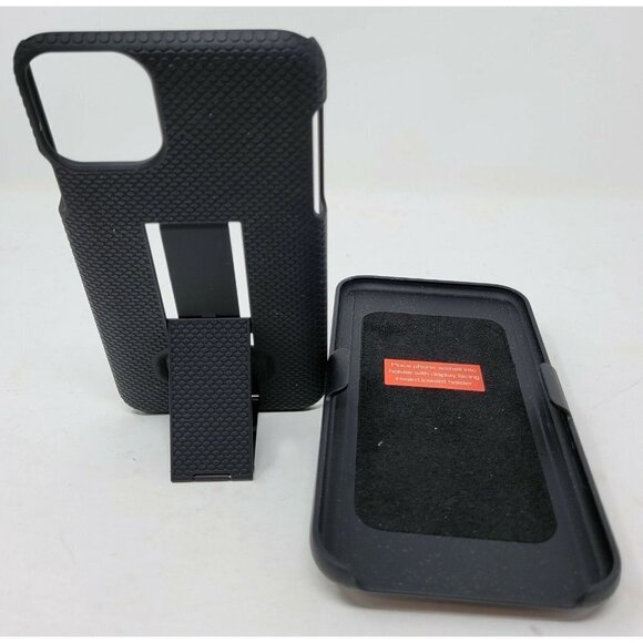 Verizon OEM Shell & Holster Combo Case for iPhone 11 Pro Max 6.5" - Black - Picture 3 of 3